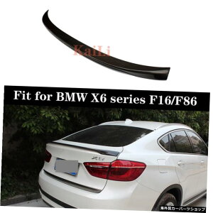 BMWX6V[YpF16J[{t@Co[AX|C[F16F86OXubNgNEBO201520162017 F16 Carbon Fiber Rear Spoiler for BMW X6 Series F16 F86 Gloss Black Trunk Wings 2015 2016 2017