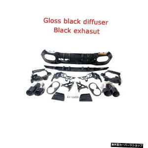yubNubNzPPfރZfXxcpAop[bvfBt[U[W177A180A200 A250A35A45nb`obN2020+ yBlack BlackzPP Material Carbon Look Rear Bumper Lip Diffuser For Mercedes Benz W177 A180 A2