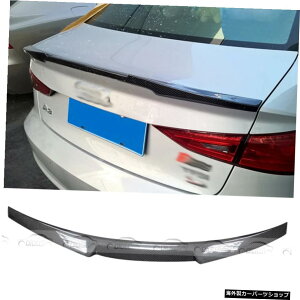 AEfBA3S38VZ_2014-2019J[{t@Co[AECOgNbvX|C[u[cɓK fits for Audi A3 S3 8V Sedan 2014-2019 Carbon Fiber Rear Wing Trunk Lip Spoiler Boot