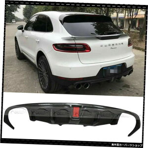 |VF}JpLEDCgtJ[{t@Co[Aop[fBt[U[bvX|C[2014-2019A{gbvJ[X^CO Carbon Fiber Rear Bumper Diffuser Lip Spoiler With LED Light For P
