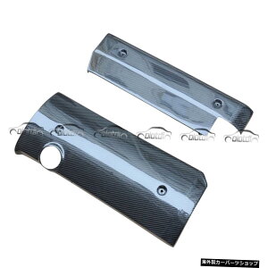 BMW E46 M32K1998-2004J[{t@Co[GWJo[t[hCeAplJ[{t@Co[ 2pcs Fits For BMW E46 M3 1998-2004 Carbon Fiber Engine Cover Hood Interior Panel Carbon Fiber