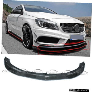 ZfXxcW176A250A260 A45J[{t@Co[tgop[bvX|C[ANZT[p For Mercedes Benz W176 A250 A260 A45 Carbon Fiber Front Bumper Lip Spoiler Accessories