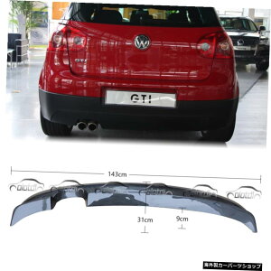 tHNX[QVWSt5GTISt52006-2009 Carbon Fiber Rear Bumper Diffuser Lip Spoiler for Volkswagen VW GOLF 5 GTI Golf5 2006-2009