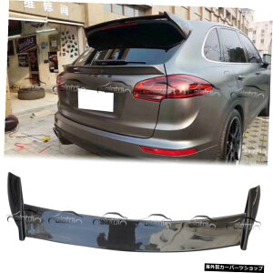 |VFJCG958SX|[c4hA2015-2017 Carbon Fiber Rear Roof Spoiler Trunk Wing Boot For Porsche Cayenne 958 S Sport 4 Door 2015 - 2017