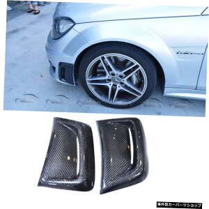 �����Z�f�X�x���cW204C63AMG2D4D�J�[�{���t�@�C�o�[�p2PC�T�C�h�G�A�t�F���_�[�C���T�[�g�x���g�J�o�[2011-2013 2PC Side Air Fender Insert Vent Cover for Mercedes Benz W204 C63AMG 2D 4D Carbon Fiber 2011-2013