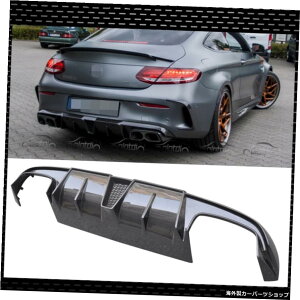 ZfXxcCNXW2052DN[yOԂ̃X^COpJ[{t@Co[BX^CAop[fBt[U[ Carbon Fiber B Style Rear Bumper Diffuser For Mercedes-Benz C Class W205 2D Coupe Lower Lip Ca
