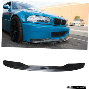 BMWE463V[YM32D4D 2001-2006pJ[{t@Co[tgop[bvX|C[{fBLbgCSLX^C For BMW E46 3 Series M3 2D 4D 2001-2006 Carbon Fiber Front Bumper Lip Spoiler Body Kit CSL Style