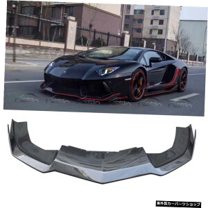 {M[jAF^h[LP700tgop[bvAX|C[{fBLbgpAJ[{t@Co[ Real Carbon Fiber For Lamboghini Aventador LP700 Front Bumper Lip Lower Spoiler Body Kit