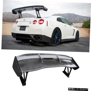 jo[TtBbgAX|C[GTe[gNu[cEBO_uC[J[{t@Co[ Universal Fit Rear Spoiler GT Tail Trunk Boot Wing Double Layers Carbon Fiber