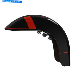 Front Fender �n�[���[�c�[�����OCVO���[�h�O���C�h2018�u���b�N�A�[�X�N�₩�ȃu���b�N�̂��߂̃t�����g�t�F���_�[�t�B�b�g Front Fender Fit For Harley Touring CVO Road Glide 2018 Black Earth Vivid Black�y���s�A