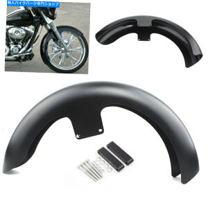 Front Fender 21 �n�[���[�̂��߂̃��b�v�t�����g�t�F���_�[�̕s�A��̂��߂̍����K�� 21Wrap Front Fender Unpaint Black For Harley Touring Electra Glide FLHT Baggers�y���s�A���i�z