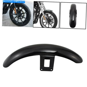 Front Fender Harley Sportster XL883̂߂̌̂鍕̑OփtF_[D_XvbVK[h Gloss Black Front Wheel Fender Mudguard Splash Guard For Harley Sportster XL883
