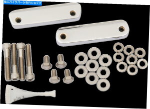 Front Fender 14-19n[[c[OFLHX FLRT̂߂Paul Yaffe ChrometgtF_[A_v^ Paul Yaffe Chrome Front Fender Adapter for 14-19 Harley Touring FLHX FLHR FLRT