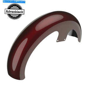 Front Fender �s�v�c�ȐԂ�Sunglo 21 ���b�p�[�n�K�t�����g�t�F���_�[�t�B�b�g�n�[���[1986+ Mysterious Red Sunglo 21 Reveal Wrapper Hugger Front Fender Fits Harley 1986+�y���s�A���i�z