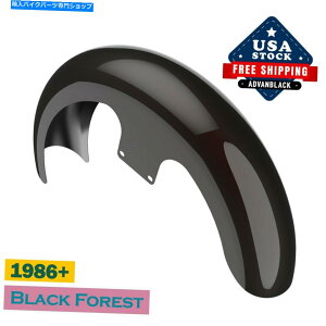 Front Fender Advan Black Forest 21 "1986+�n�[���[FLH�p���b�p�[�n�K�t�����g�t�F���_�[ Advan Black Forest 21" Reveal Wrapper Hugger Front Fender For 1986+ Harley FLH