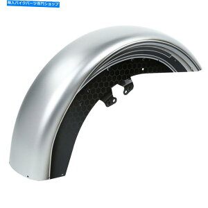 Front Fender CVOXg[gOCh18Vo[/ubNnjJtF[h14-21̂߂̃X`[tgtF_[tBbg Steel Front Fender Fit For CVO Street Glide 18 Silver/Black Honeycomb Fade 14-21