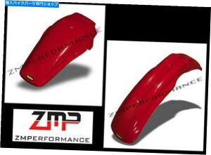 Front Fender j[z_85 - 89 CR 250C[bhvX`bNtgƃAI[goCtF_[ NEW HONDA 85 - 89 CR 250 MAIER RED PLASTIC FRONT AND REAR MOTORCYCLE FENDER