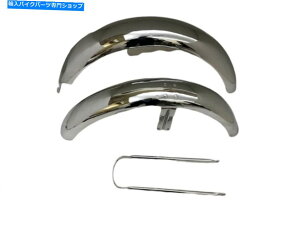 Front Fender m[gR}h[[hX^[tgƃAN[}bhK[hZbgitBbgj Norton Commando Roadster Front And Rear Chrome Mudguard Set (Fit For)