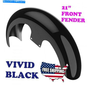 Front Fender AdvanBlack Vivid Black 21 ���b�p�[�n�K�t�����g�t�F���_�[�t�B�b�g86+�n�[���[ Advanblack Vivid Black 21 Reveal Wrapper Hugger Front Fender Fit 86+ Harley�y���s�A���i�z