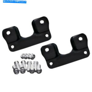 Front Fender 21C`zC[14-17n[[FLHp̃RBOgYubNtgtF_[uPbgA_v^ Covingtons Black Front Fender Brackets Adapters for 21" Wheel 14-17 Harley FLH