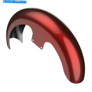 Front Fender n[hLfBzbgbhbht[N21 "86-20n[[̂߂̃bp[nKtgtF_[ Hard Candy Hot Rod Red Flake 21" Wrapper Hugger Front Fender For 86-20 Harley