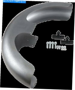 Front Fender RCtgtF_[Lbg23C`BzC[ - r_[Jbg - ubNA_v^ RC Front Fender Kit 23in. Wheel - Builder Cut - Black Adapters