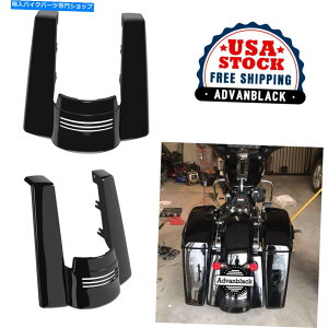 Rear Fender 2009+�n�[���[�̂��߂�Advan Dual Cunt�̑N�₩�ȍ��̐L�k���ꂽ���A�t�F���_�[�g�� Advan Dual Uncut Vivid black Stretched Rear Fender Extension For 2009+ Harley