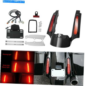 Rear Fender LEDCgvAtF_[XISAbhƖtBbgn[[c[O[hOCh LED Light Lamp Rear Fender Fascia Red Lighting Fit For Harley Touring Road Glide