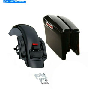 Rear Fender LkꂽThobOAtF_[tBbgCVO Electra Glide 14+ 5" Stretched Saddlebags Rear Fender Fit For Harley Touring CVO Electra Glide 14+