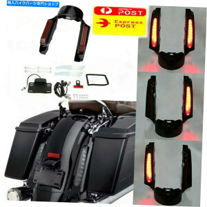 Rear Fender AtF_[̋ؓ؂̓n[[c[O[hLOOCh2004-2020̂߂LEDCgݒ肵܂ Rear Fender Fascia Set W/ LED Light For Harley Touring Road King Glide 2004-2020
