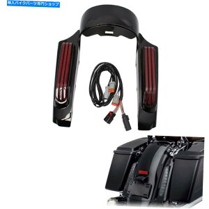 Rear Fender [hXg[gOCh2014Abv̂߂LEDCgw / LEDCg Red Rear Fender Fascia W/ LED Light For Touring Road King Street Glide 2014-Up