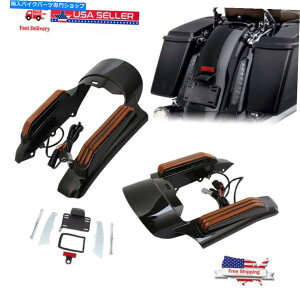 Rear Fender AtF_[̋ؓw / LEDCgvZbg2014 upn[[c[OGNgOCh Rear Fender Fascia w/LED Light Lamp Set For 2014-Up Harley Touring Electra Glide