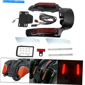 Rear Fender �n�[���[�c�[�����O���[�h�L���O�O���C�h�E���g������14-20 LED Rear Fender Fascia For Harley Touring Road King Glide Ultra Limited 14-20�y���s�A���i�z