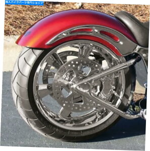 Rear Fender �\�t�g�t���[��9 �̂��߂̃��E���h�g�b�v14�Q�[�W�X�`�[�����A�̃����_�[ - �����s�[�X Round Top 14 Gauge Steel Rear Fender for Softail Frames 9 - One Piece�y���s�A���i�z