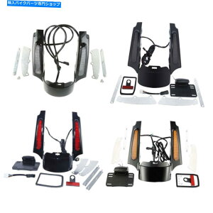 Rear Fender 4X^C̃AtF_[̉Fn[[̂߂̃CgKꂽlecter glide 2009-2013 4 Styles Rear Fender Fascia LED Light For Harley Touring Electra Glide 2009-2013