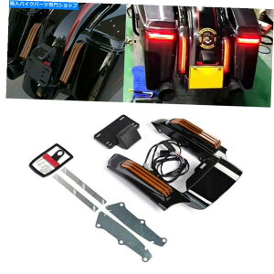 Rear Fender n[[c[O04-20 SÛ߂̃AtF_[ؓLEDCgߐF̃Y Rear Fender Extension Fascia LED Light Amber Lens For Harley Touring 04-20 SU