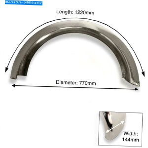 Rear Fender ���B���e�[�W�̌ÓT�I�ȃI�[�g�o�C�ɓK�������j�o�[�T�����A�X�e�����X�X�`�[���t�F���_�[ Universal Rear Stainless steel fender suitable for vintage classic motorcycles�y���s�A���i�z