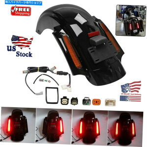 Rear Fender [^[LED CVOX^CAtF_[VXeW /n[[̂߂̃Cgelectra Glide Motor LED CVO Style Rear Fender System W/ Light For Harley Touring Electra Glide