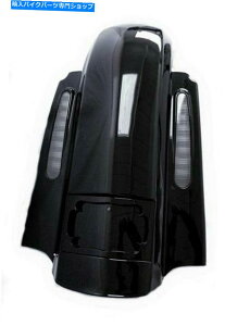 Rear Fender 09-21�n�[���[�c�[�����O�̂��߂̌��̍����㕔CVO�X�^�C���̃t�F���_�[�V�X�e����؂���Ȃ� No Cut Out Black Rear CVO Style Fender System W/ light For 09-21 Harley Touring�y���s�A���i�z