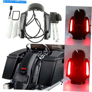 Rear Fender AtF_[̋ؓ؂̓n[[c[OElectra Glide 2009-2013̂߂LEDCgݒ肵܂ Rear Fender Fascia Set W/ Led light For Harley Touring Electra Glide 2009-2013