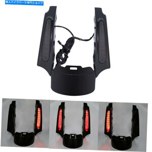 Rear Fender n[[[hXg[gElectra Glide 09-13̂߂̃AtF_[̋ؔw /ԂCgtBbg Rear Fender Fascia W/ Red light Fit For Harley Road Street Electra Glide 09-13