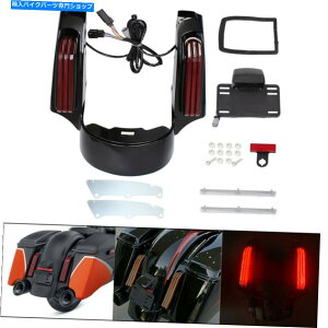 Rear Fender LED���A�t�F���_�[Xisia 2014�A�b�v�n�[���[�c�[�����O���[�h�L���O�O���C�hFlhr Fltrx LED Rear Fender Fascia Set For 2014-up Harley Touring Road King Glide FLHR FLTRX�y���s�A���i�z