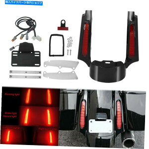 Rear Fender AtF_[^[VOiu[LLEDCgtBbgn[[c[O[hOCh Rear Fender Turn Signal Run Brake LED Light Fit For Harley Touring Road Glide