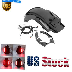 Rear Fender LED CVOX^CAtF_[VXew /C[n[lXtBbgn[[c[O2009-13 LED CVO Style Rear Fender System w/ Wire Harness Fit For Harley Touring 2009-13