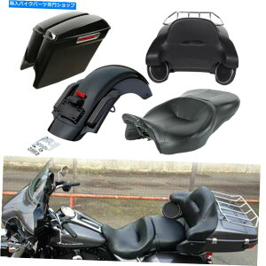 Rear Fender gNThobOAtF_[V[gtBbgn[[cA[pbNXg[gOCh14-21 20 Trunk Saddlebags Rear Fender Seat Fit For Harley Tour Pak Street Glide 14-21 20