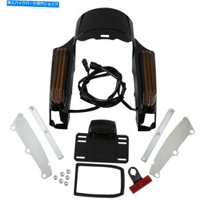 Rear Fender AtF_[ؖLbgLEDCgtBbg̓n[[c[O[hLOOCh14-21 18 Rear Fender Fascia Kit LED Light Fit For Harley Touring Road King Glide 14-21 18