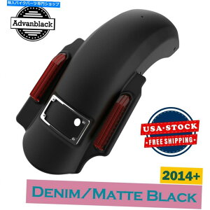 Rear Fender Menim Black 2�ւ�1�̎x�z�ҐL�k���ꂽ���A�t�F���_�[2014+ Denim Black 2 into 1 Dominator Stretched Rear Fender For Harley Touring 2014+�y���s�A���i�z