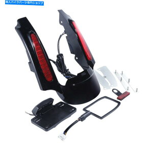 Rear Fender AtF_[̉ؖ̐ԂCgtBbgn[[c[O[hLO09-13 12 Rear Fender Extension Fascia Red Light Fit For Harley Touring Road King 09-13 12