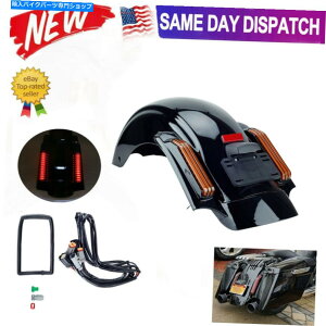 Rear Fender �n�[���[�c�[�����O���[�h�L���O�O���C�hCVO�X�^�C��14-20�A�����J�̂��߂�LED���A�t�F���_�[�V�X�e�� LED Rear Fender System For Harley Touring Road King Glide CVO Style 14-20 USA