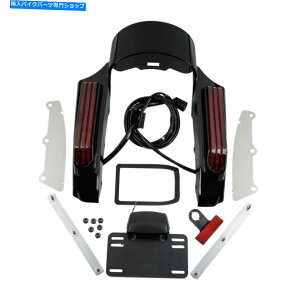 Rear Fender LEDCgAtF_[Fascia Set Fit for Harley Touring Flht Flht Flhx 2014-2018 LED Light Rear Fender Fascia Set Fit For Harley Touring FLHR FLHT FLHX 2014-2018